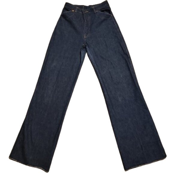 Vintage Appaloosa Blue Jeans Women's 28 Denim Wide Leg Western Wear Ranchwear - Picture 2 of 10